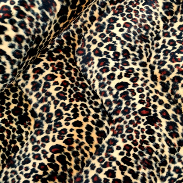 Leopard Polyester Velboa